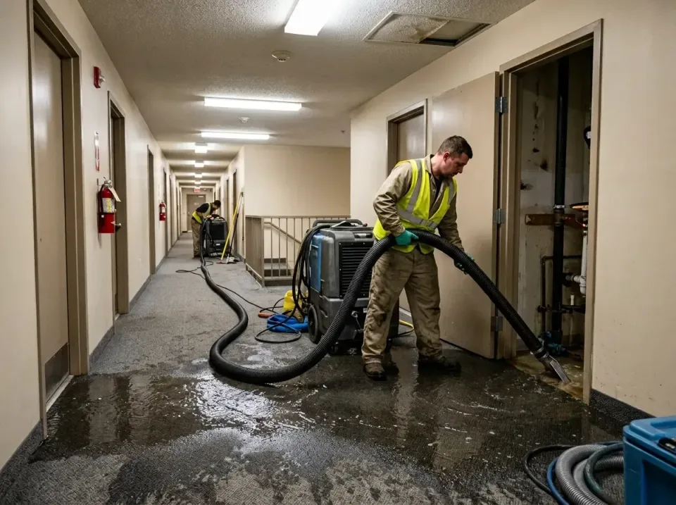 multi-unit-apartment-hallway-f-005 — frequently asked questions, Emergency Burst Pipe Water Extraction & Removal in East Taw…